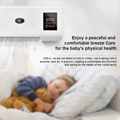 Hot Selling Mini Air Conditioner Wall Mounted Electric Dual Fan Intelligent Temperature Control for Bathroom Smart Home Products