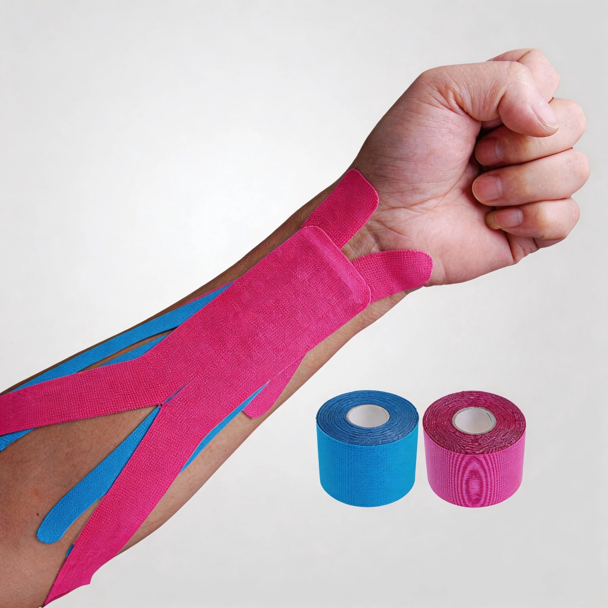 Xingda Muscle Tape Wrist Elastic Tape Roll Pre Cutting Sport Athletic Tape for Joint Support/Injury Recovery/Pain Relief