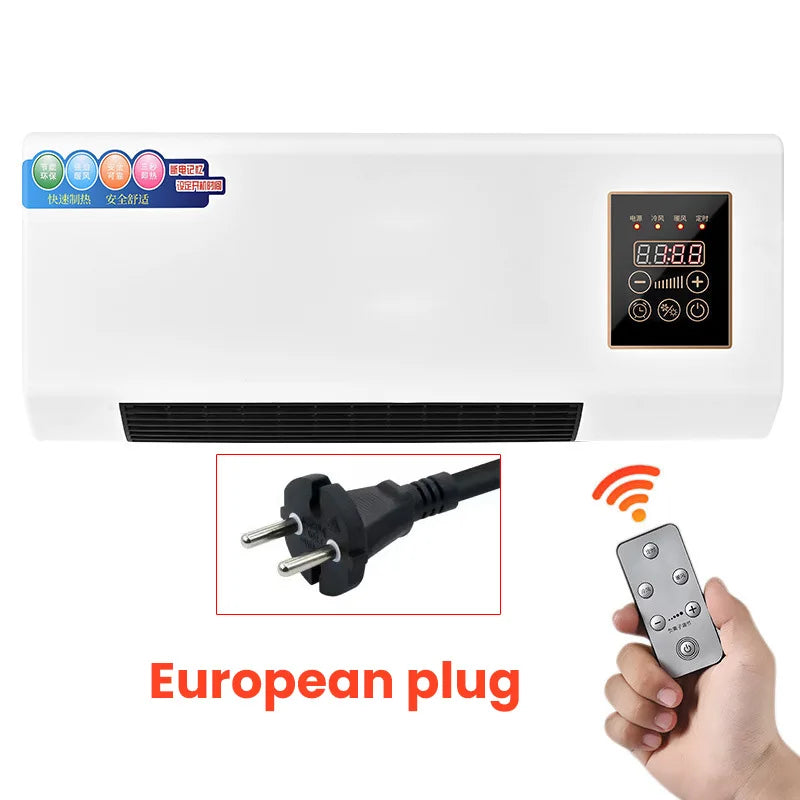 Hot Selling Mini Air Conditioner Wall Mounted Electric Dual Fan Intelligent Temperature Control for Bathroom Smart Home Products