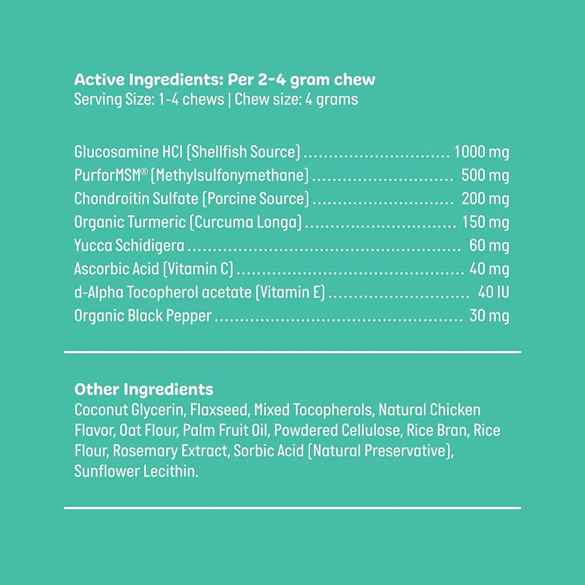 Pet Hip & Joint Support Soft Chews for Dogs - Glucosamine Chondroitin MSM Turmeric - Multifunctional Supplement Products OEM/ODM