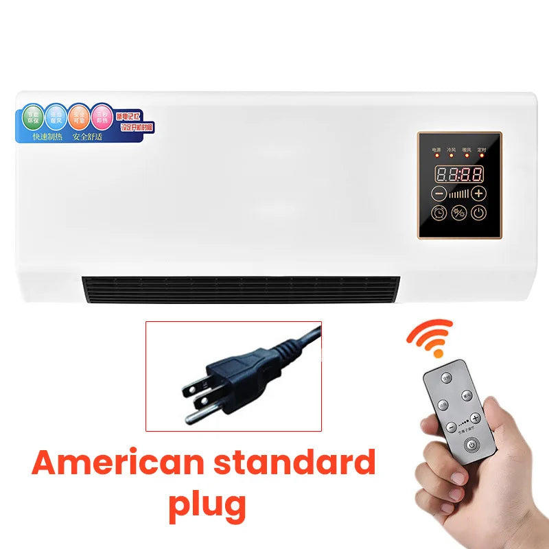 Hot Selling Mini Air Conditioner Wall Mounted Electric Dual Fan Intelligent Temperature Control for Bathroom Smart Home Products