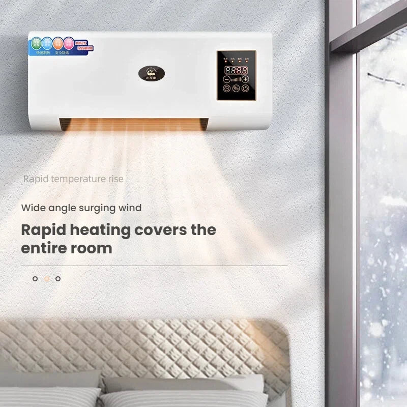 Hot Selling Mini Air Conditioner Wall Mounted Electric Dual Fan Intelligent Temperature Control for Bathroom Smart Home Products