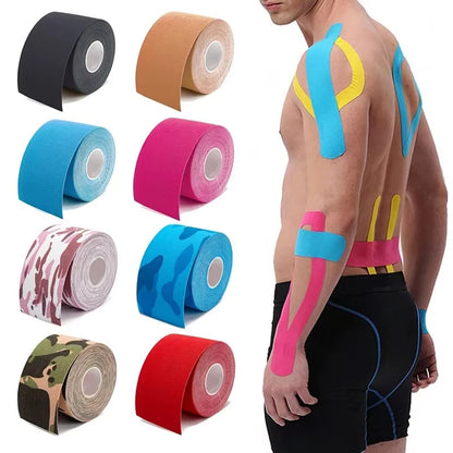 Xingda Muscle Tape Wrist Elastic Tape Roll Pre Cutting Sport Athletic Tape for Joint Support/Injury Recovery/Pain Relief